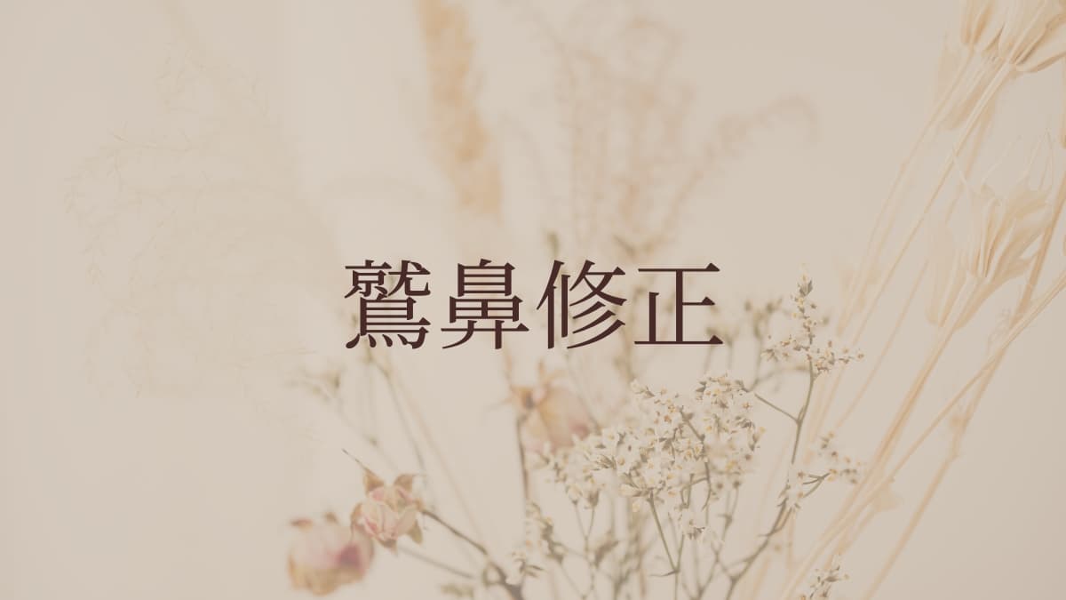 鷲鼻修正