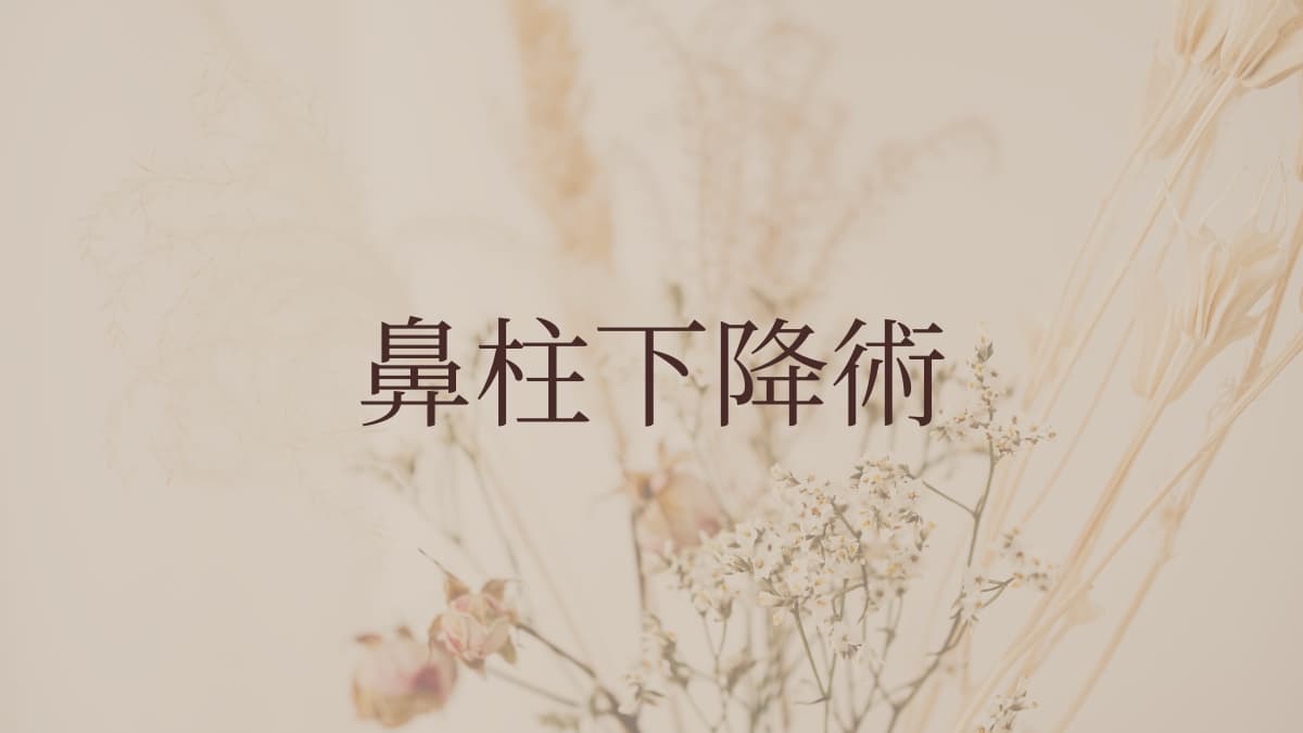 鼻柱下降術